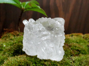 天然翡翠 銭蛙 彫刻 【鬮石（くじいし） kujiishi】