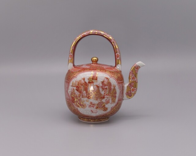 水注 赤絵細描八仙人の図 [ 福島武山 ]