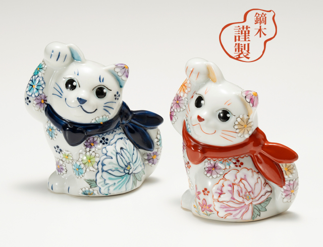 全2種類】スカーフ招き猫 花詰 / 藤木美里 かぶらきでしか買えない