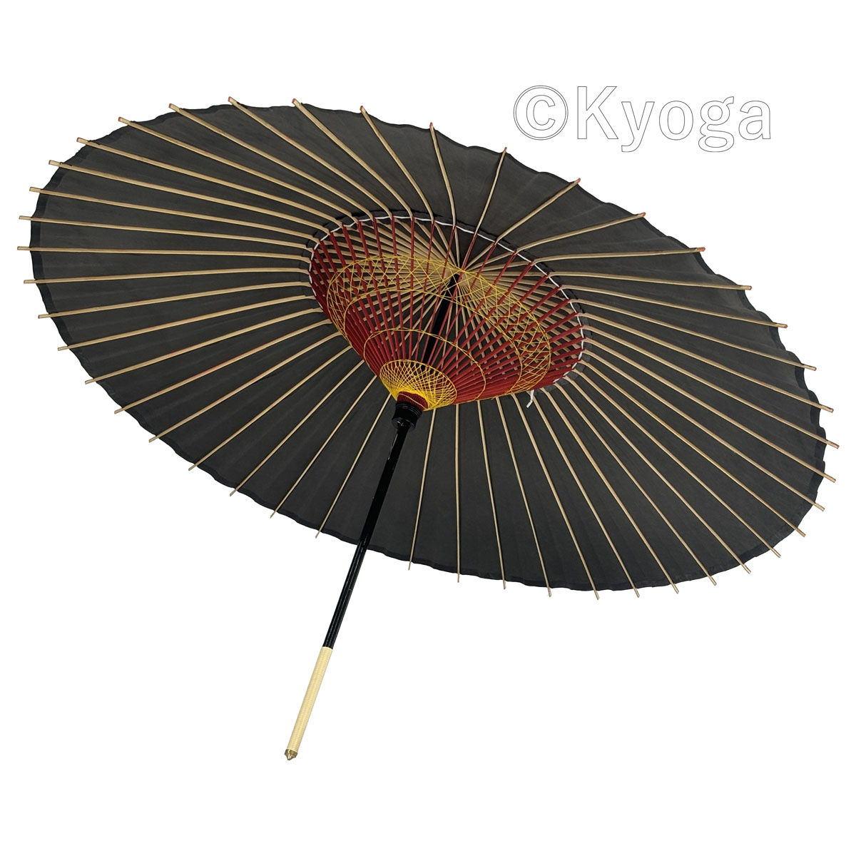 和傘・野点傘専門店 恭雅】蛇の目傘 無地 黒 別注品