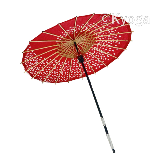 和傘・野点傘専門店 恭雅】 唐傘 −唐傘 こども用傘 桜渦 赤