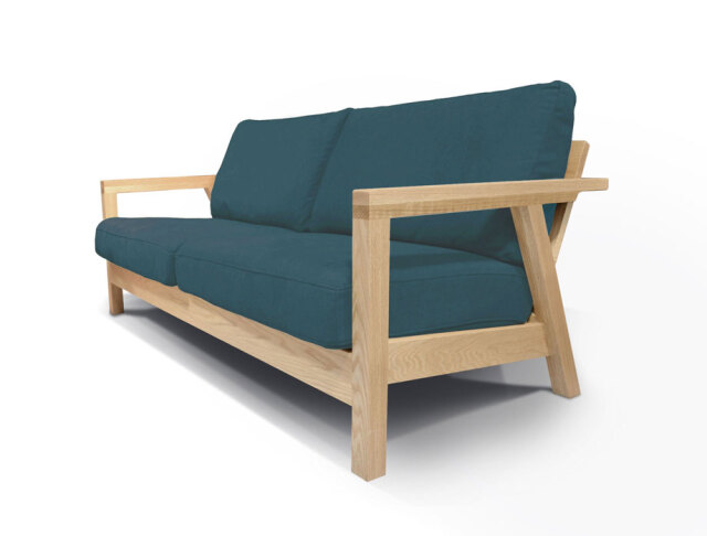 Chene（シェヌ）ウッドフレームソファー2人掛（幅150cm×奥行83cm