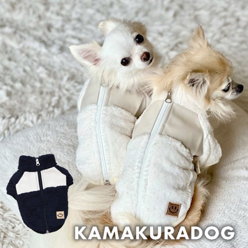 ボア切り替えジャケット 可愛い小型犬の洋服通販 鎌倉ドッグ