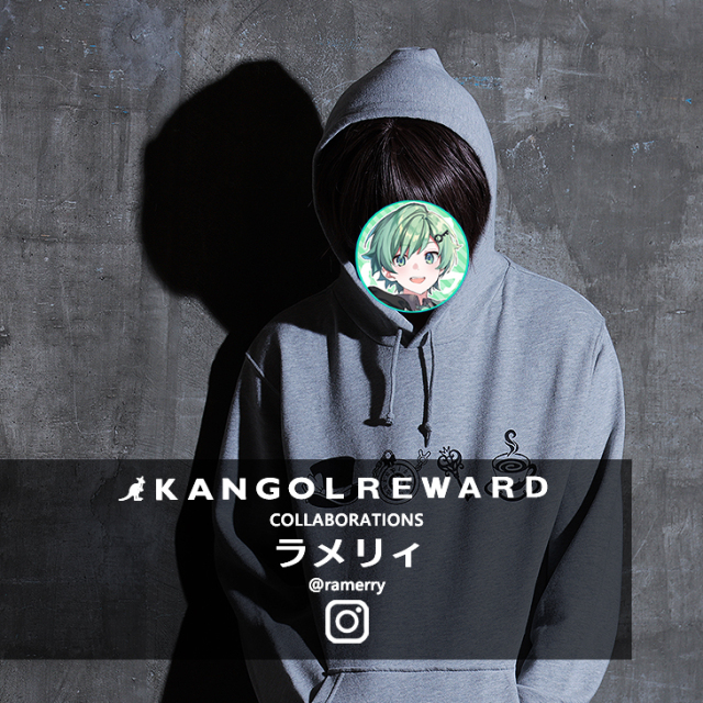 ラメリィ×KANGOL REWARDコラボ プルオーバーパーカー
