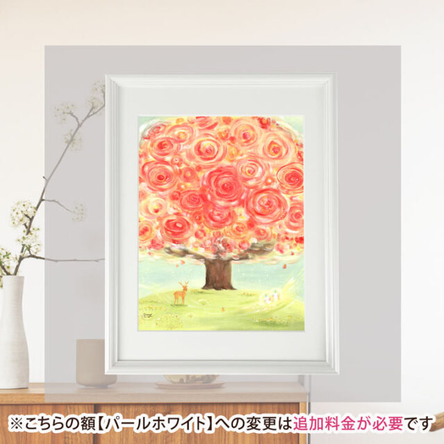 絵画 インテリア 額入り 花の絵 「いのちの樹」 美しい 風水 玄関 開店