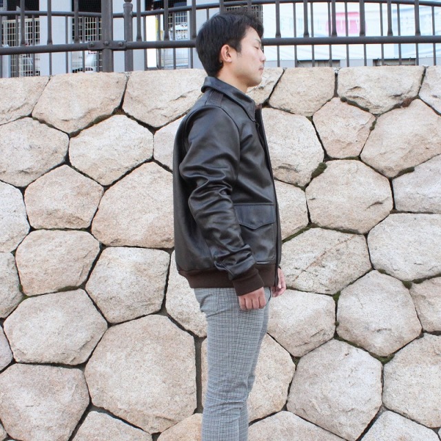 AVIREX USA製 A-2 メンズ 本革 牛革 革ジャンフライトジャケット