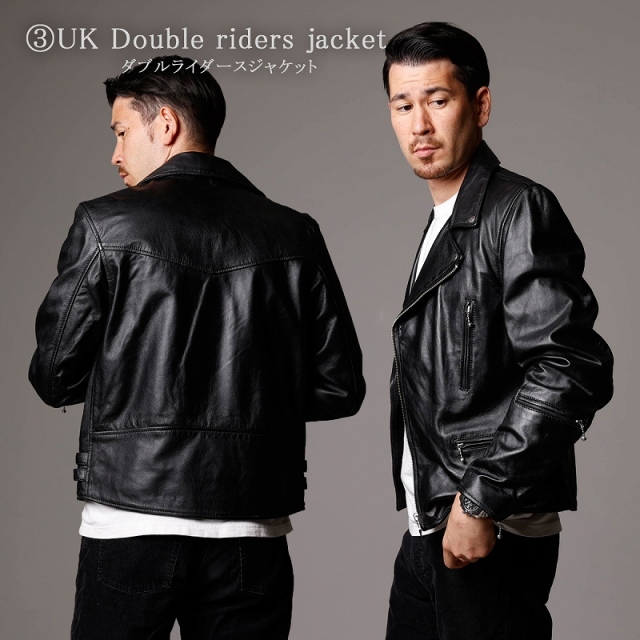 Mo-laws ライダースジャケット 本革 メンズ レザージャケット 本革