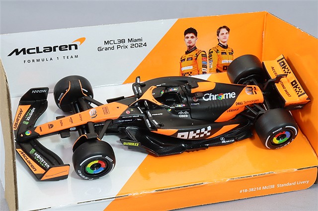 ブラゴ 1/43 マクラーレン F1チーム MCL38 2024 F1 #4 L.ノリス