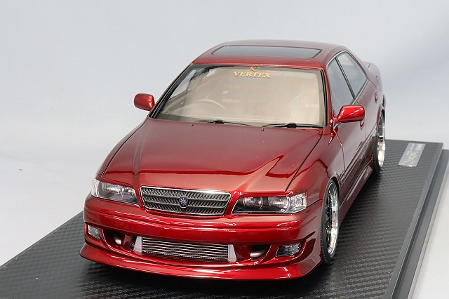 イグニッションモデル 1/18 VERTEX JZX100 マークII シルバーホワイト