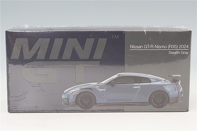 TSM ミニGT 1/64 日産 GT-R ニスモ 2024 ニスモステルスグレー 右ハンドル