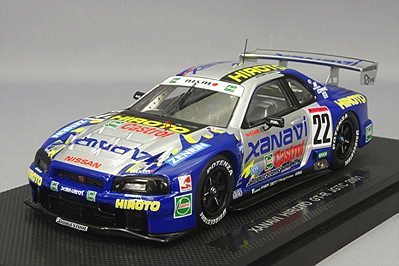 エブロP4 1/43 ザナヴィ ヒロト GT-R JGTC 2001 #22 M.クルム / 田中