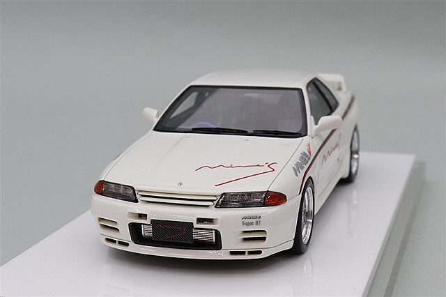 アイドロン 1/43 マインズ スカイライン GT-R (BNR32) N1 ホワイト/BBS