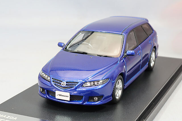 ハイストーリー 1/43 マツダ アテンザ スポーツワゴン 23S 2004 ブルー