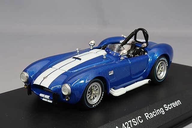 京商 1/43 シェルビー コブラ 427 S/C レーシングスクリーン ブルー