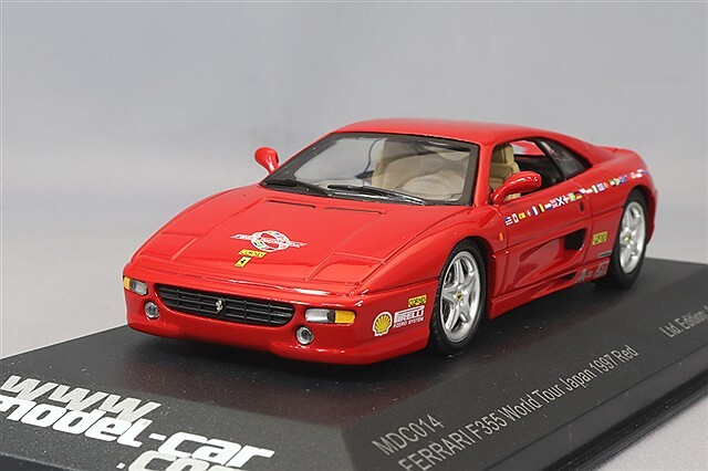 Model-car.com イクソ 1/43 フェラーリ F355 GTB 1997 ワールドツアー
