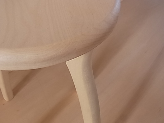 スツールR ハードメープル材