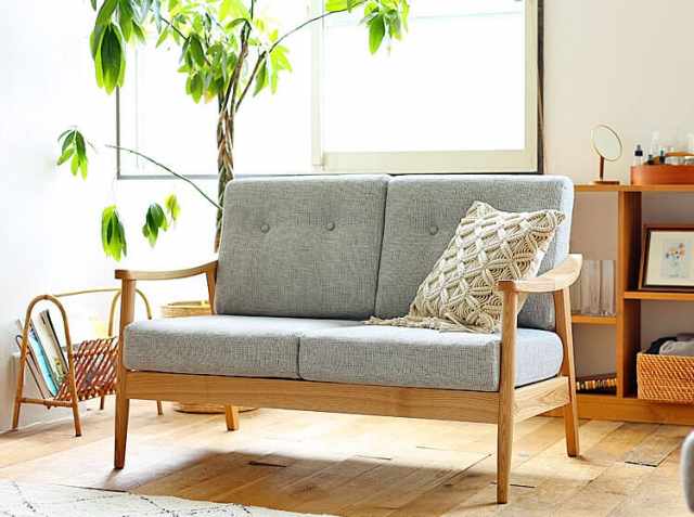 2人掛けソファー Henry（ヘンリー）グレータイプ｜北欧・ヴィンテージ