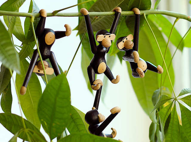 KAY BOJESEN DENMARK Monkey（モンキー）ブラック ミニサイズ｜北欧