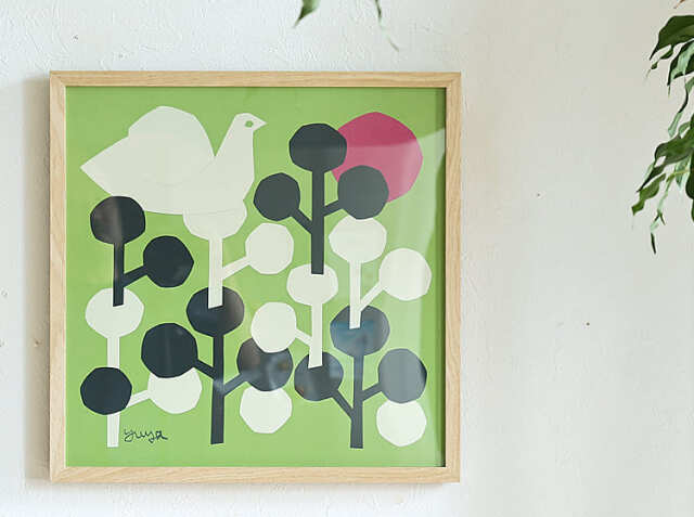 アートポスター 森の中で 「切り絵作家 YUYA デザイン」｜北欧