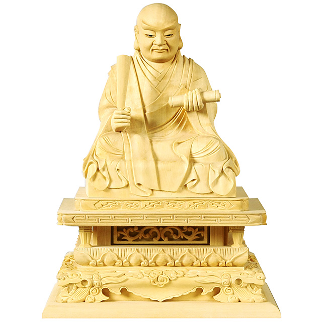 柘植 日蓮 玉眼入 【極上彫】 1.8寸～3.0寸 | 激安仏壇仏具の販売なら