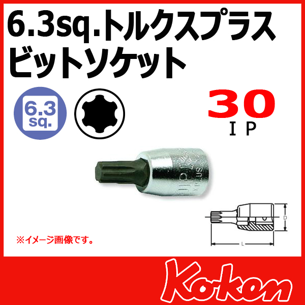 Koken（コーケン） 1/4”-6.35 2025-28-30IP トルクスプラスビット