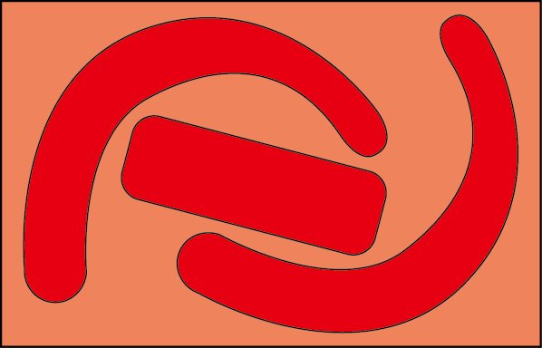 工事資材コム｜335-27R 安全帯使用確認ステッカー蛍光赤（10枚）