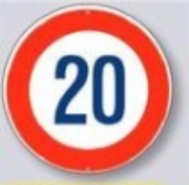 工事資材コム | 交通標識「最高速度20」 tks-kh-323-20
