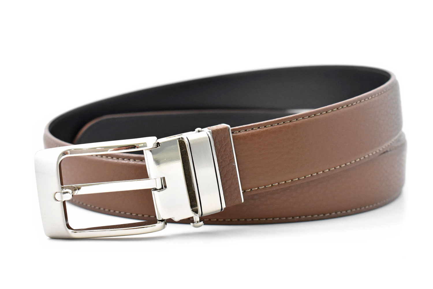 実用新案取得商品】ワンプッシュメンズベルト 「プレリーギンザ」 NB19880