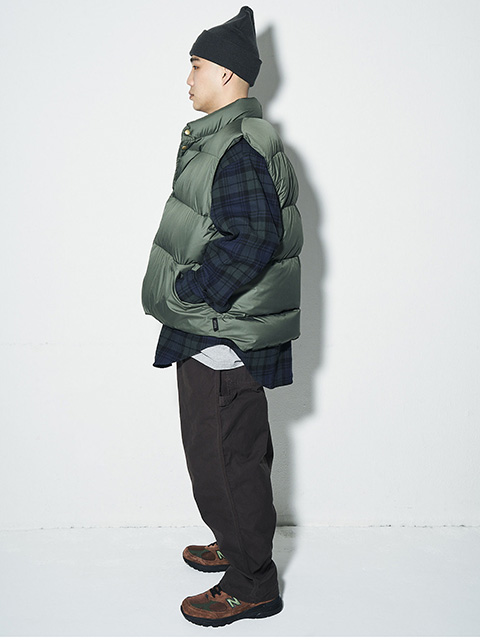 SEDAN ALL-PURPOSE Classic Down Vest -Olive-