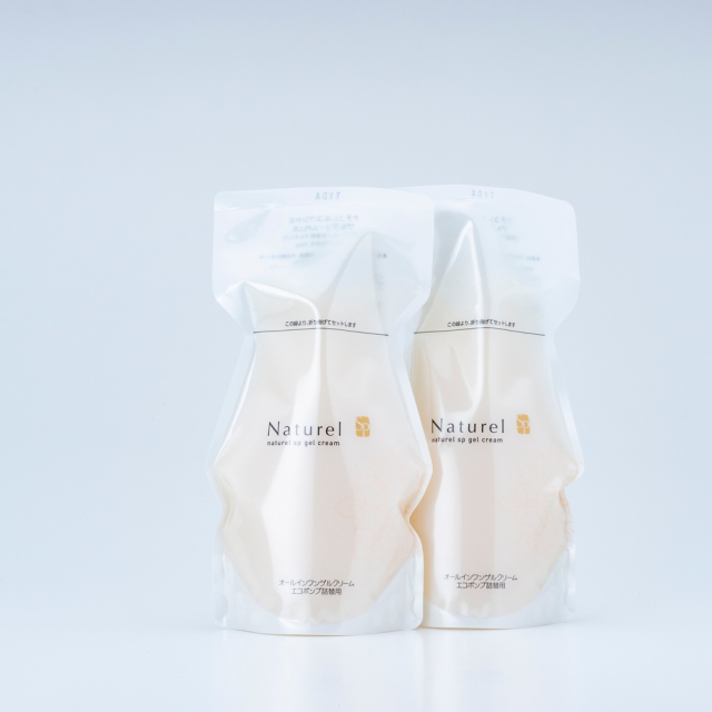 ナチュレルSPゲルクリームPLUS550g詰替え×2＋空容器
