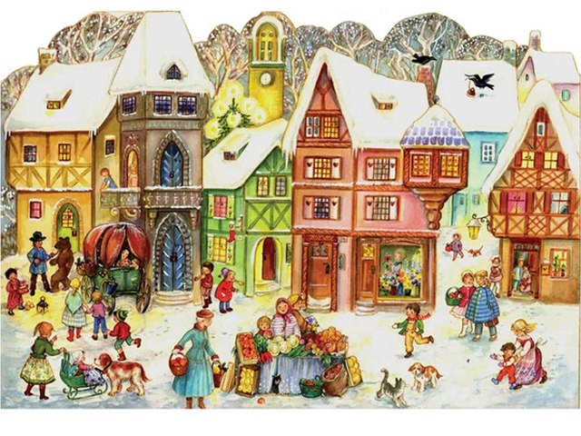 1809】アドヴェントカレンダー/No734/変形サイズ/リヒャルトセルマー