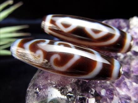 ◇A至純天珠◇双心金剛杵天珠(そうしんこんごうしょてんじゅ)◇サイズ