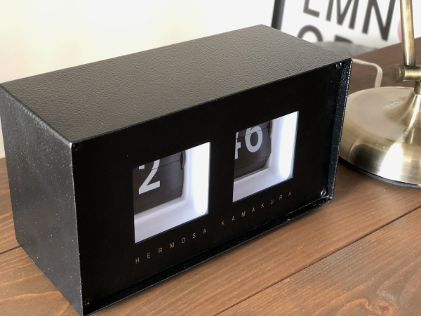 送料無料 PIVOT（ピボット）フリップスチールクロック パタパタ時計