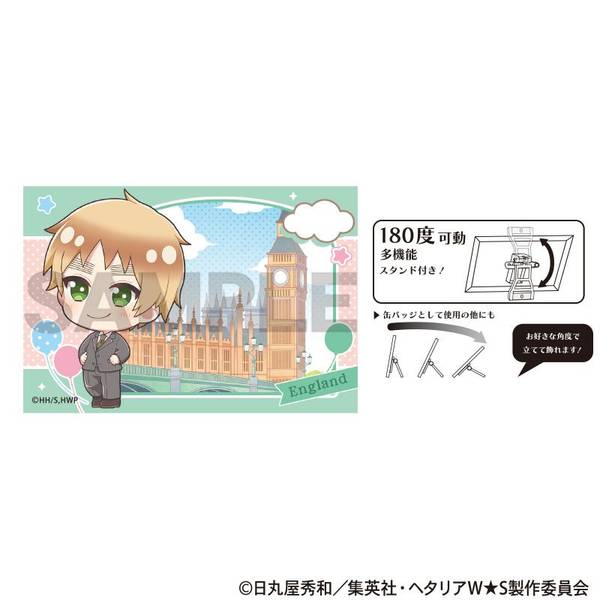 ヘタリア World☆Stars アート缶バッジ イギリス ちまにわ