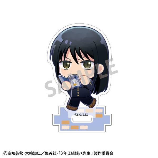 3年Z組銀八先生 ミニアクリルスタンド 桂小太郎／登校風景描き起こし