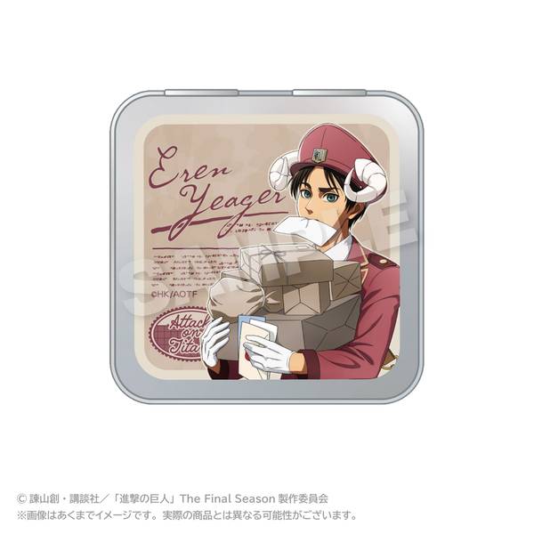 進撃の巨人 コレクション缶ケース おとどけメェるver.(描き下ろし