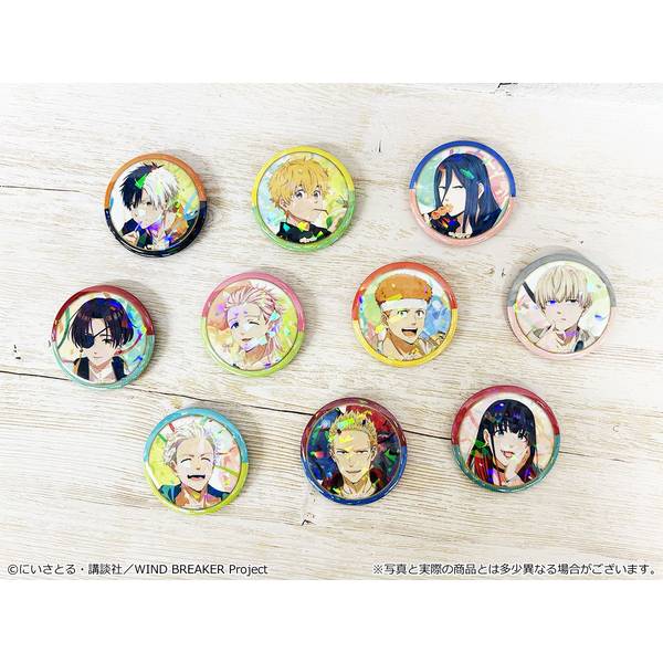 TVアニメ『WIND BREAKER』 トレーディングホログラム缶バッジ 10個入