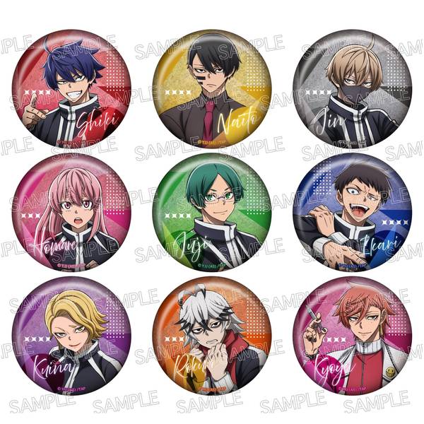 桃源暗鬼 ウェットカラーシリーズ 缶バッジ Vol.1 9個入BOX