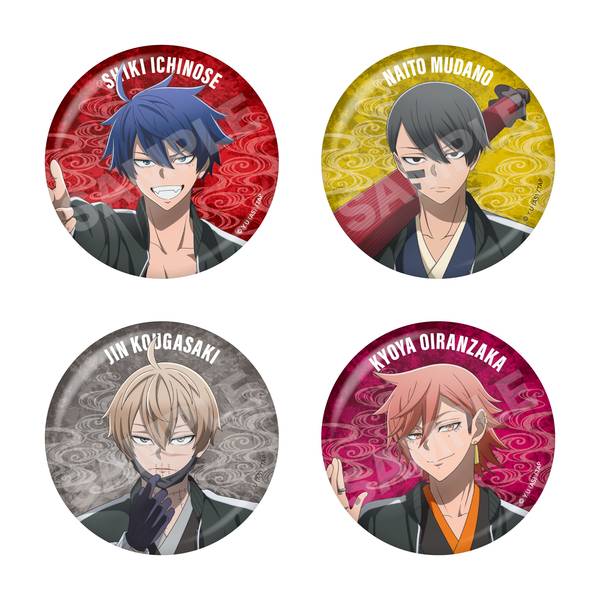 桃源暗鬼 スカジャン×着物ver. メタリック缶バッジ /01 全6種 6個入BOX