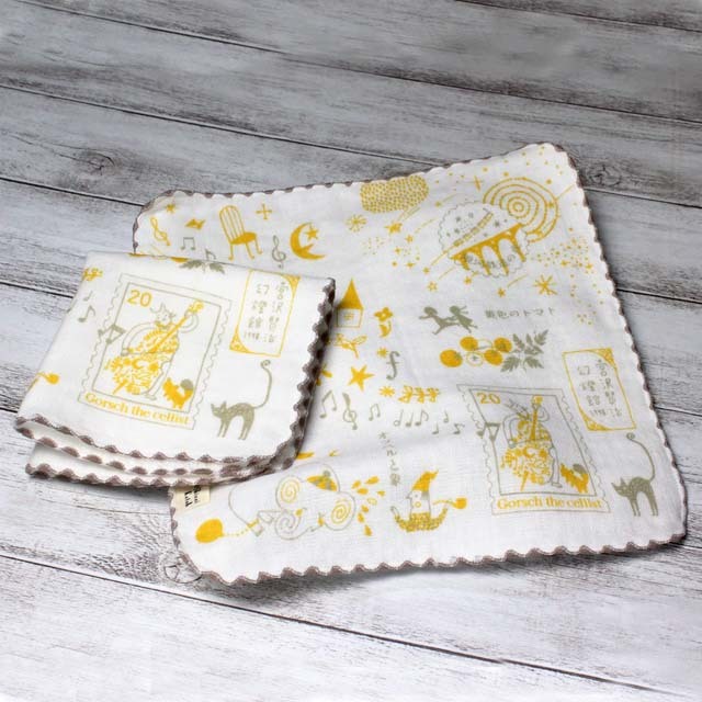 ShinziKatoh タオルハンカチ 《 金鉱石〜セロ弾きのゴーシュ など