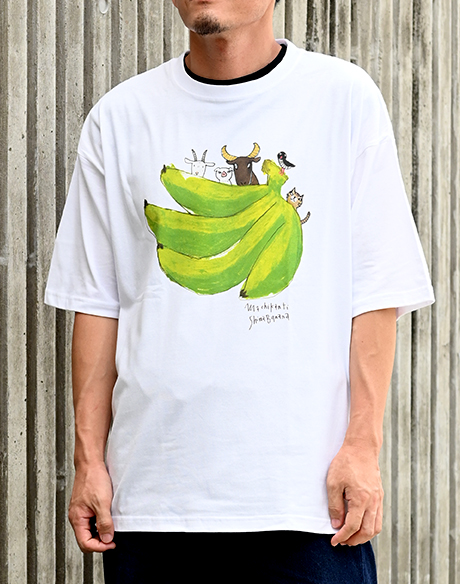 沖縄Tシャツ ビッグシルエットまちかんてぃ島バナナ