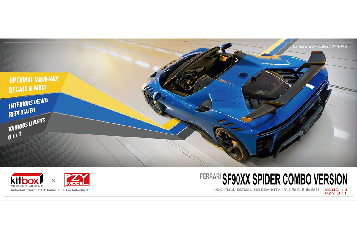 Kitbox x PZY Model 1/24キット KB08-12 Ferrari SF90XX Spider