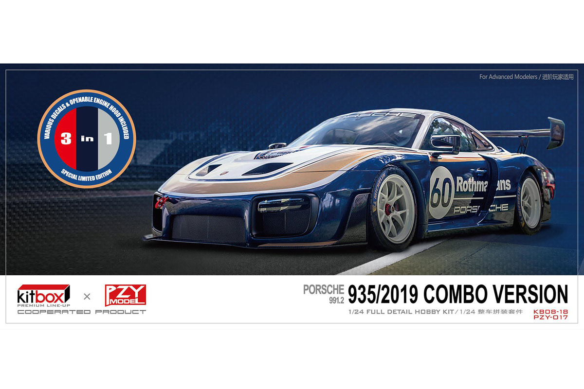 Kitbox x PZY Model 1/24キット KB08-18 Porsche 935 (2019) ミニカー