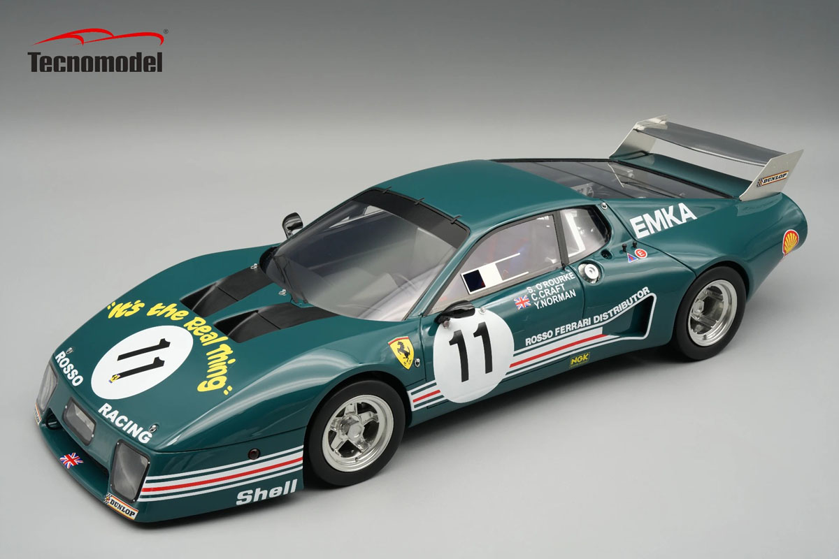 予約商品 ** Tecno Model TM18-409F 1/18 Ferrari 512BB/LM