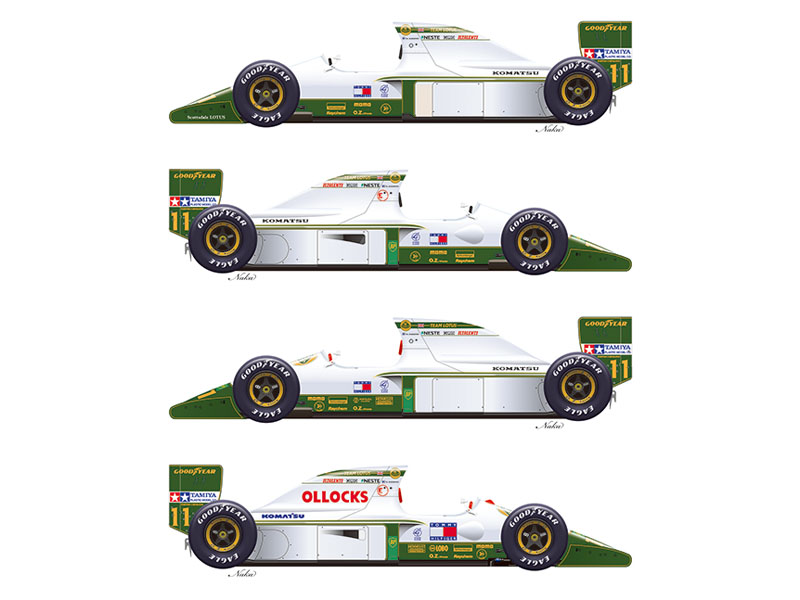 Vector One Decals D20-004 1/20 Lotus 102B 1991 Part1 【メール便可