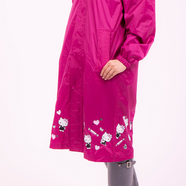 雨先案内人サイクルレインコート DXタイプ キティレインコート ｜雨の