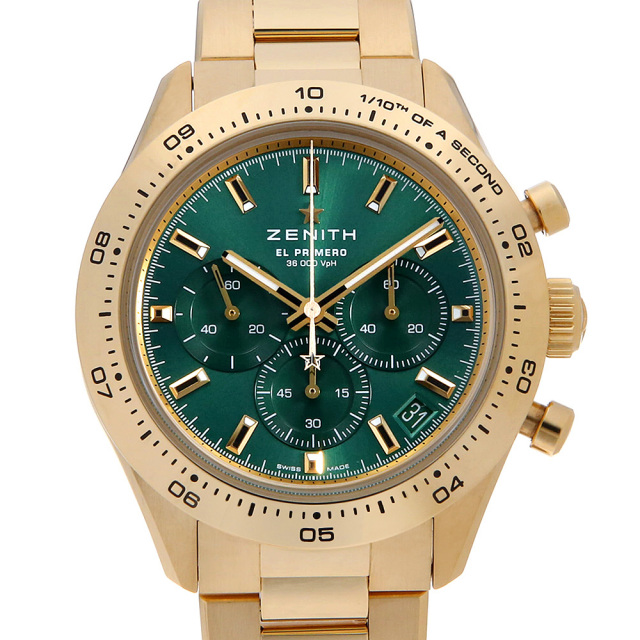 30.3100.3600/56.M3100 グリーン ZENITH（ゼニス）クロノマスター