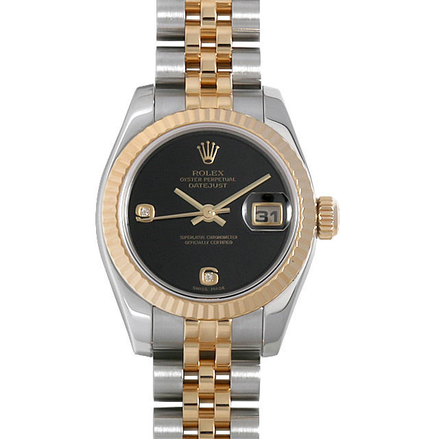 179173 2BR オニキス ROLEX（ロレックス） デイトジャスト 2Pダイヤ