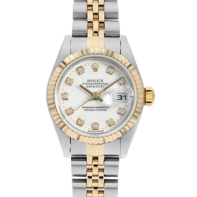 69173G ホワイト ROLEX（ロレックス）デイトジャスト 10Pダイヤ 中古