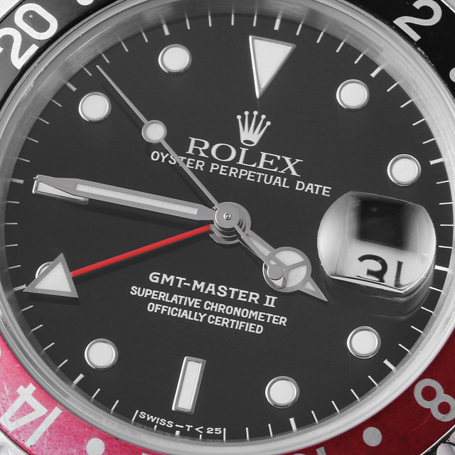 16710 ブラック ROLEX（ロレックス）GMTマスターII 赤黒ベゼル 中古